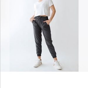 Albion Fit Heather Charcoal Destination Joggers